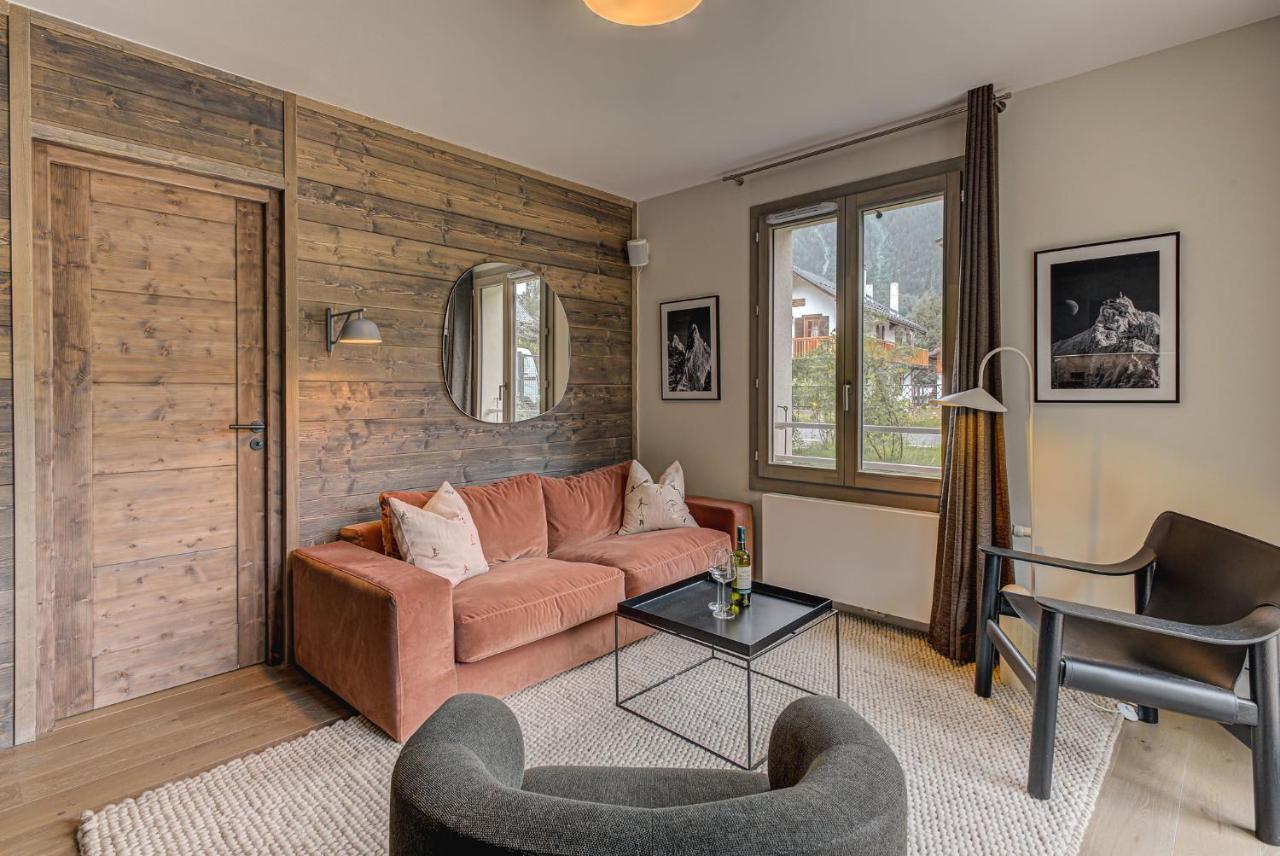 White Pearl A05 Modern Apartment Chamonix Alpes Travel Sleeps 4 To 6 Bagian luar foto