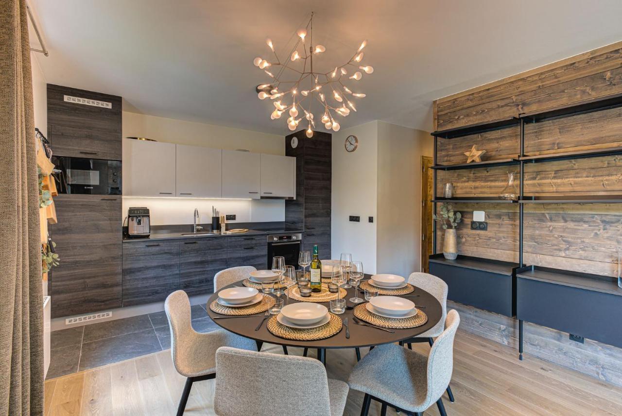 White Pearl A05 Modern Apartment Chamonix Alpes Travel Sleeps 4 To 6 Bagian luar foto