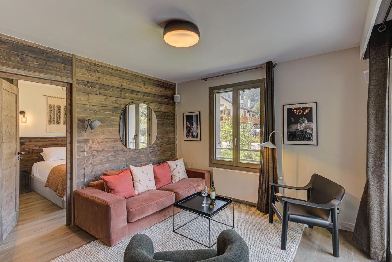 White Pearl A05 Modern Apartment Chamonix Alpes Travel Sleeps 4 To 6 Bagian luar foto