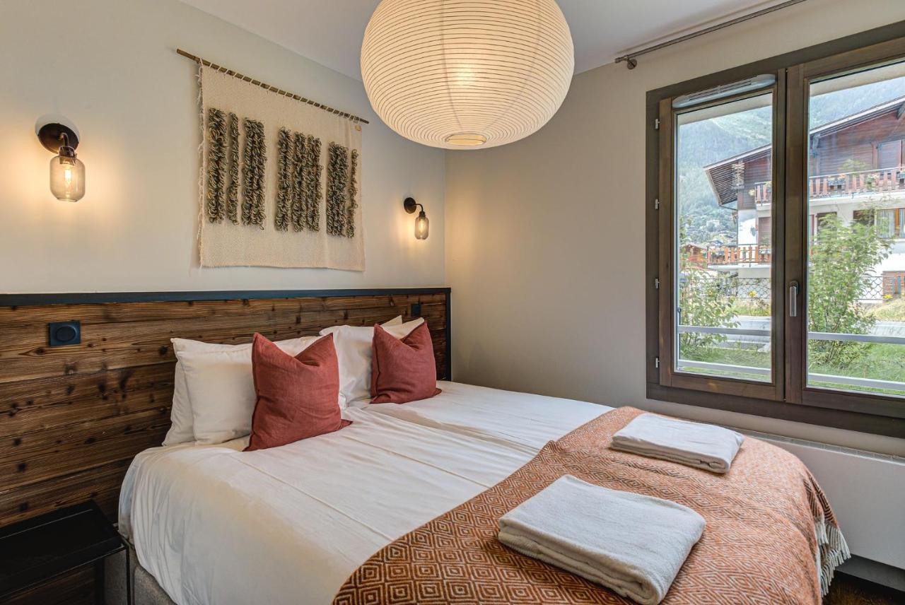 White Pearl A05 Modern Apartment Chamonix Alpes Travel Sleeps 4 To 6 Bagian luar foto